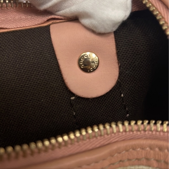 Gucci Script Web Boston Bag GG Coated Canvas Medium - Picture 13 of 13